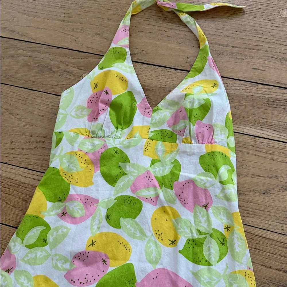 Lilly Pulitzer Multicolor Cotton Blend Halter dress size 2 - Picture 4 of 7